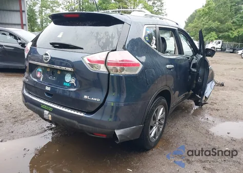 2015 Nissan Rogue Sl z USA, uszkodzony, nr VIN 5N1AT2MV9FC908429